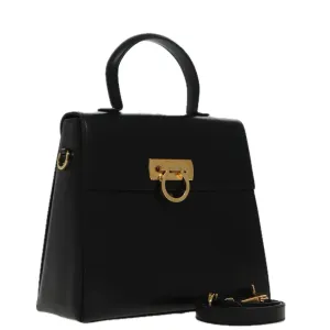Salvatore Ferragamo Gancini  Leather Shoulder Bag (Pre-Owned)