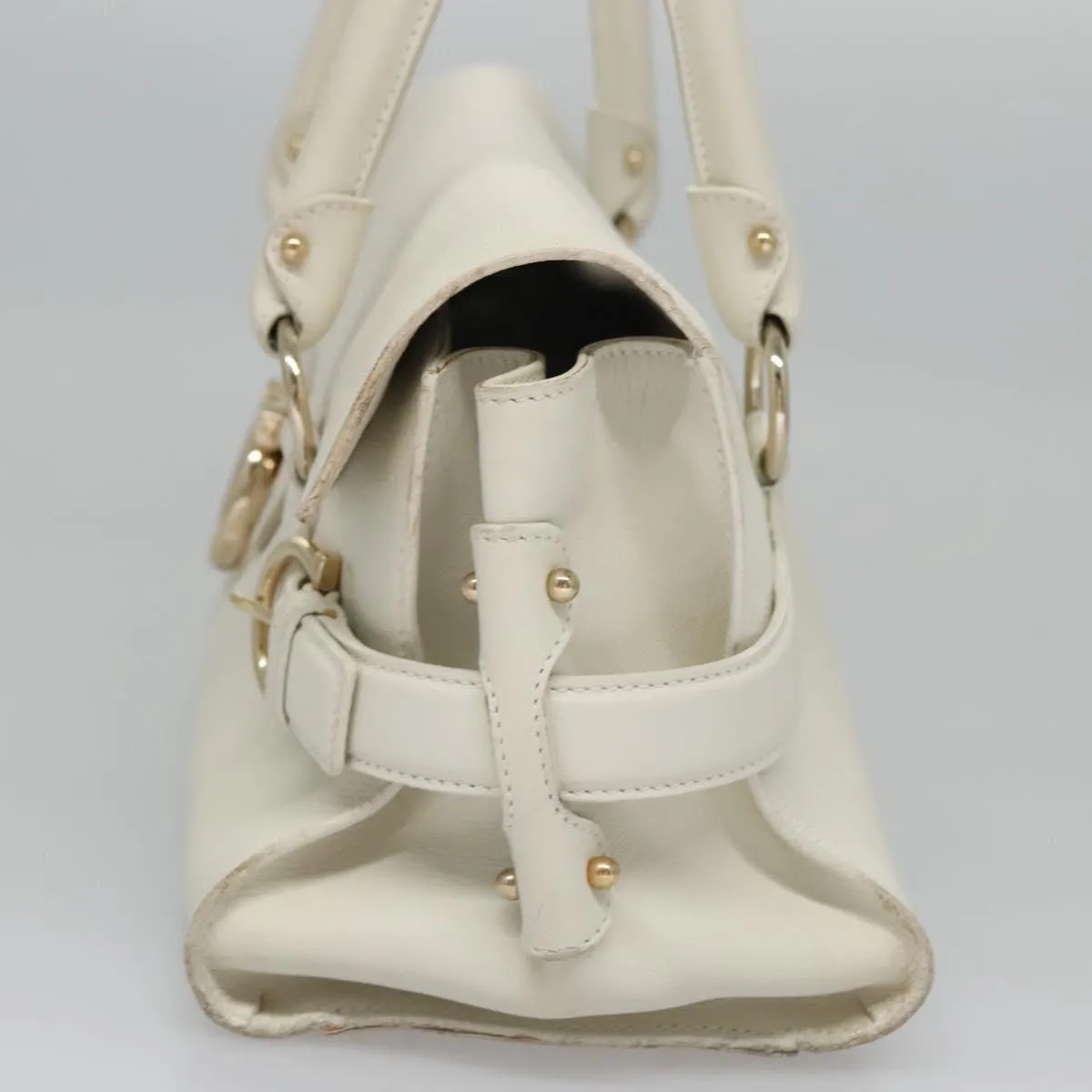 Salvatore Ferragamo Gancini Leather Shoulder Bag (Pre-Owned)