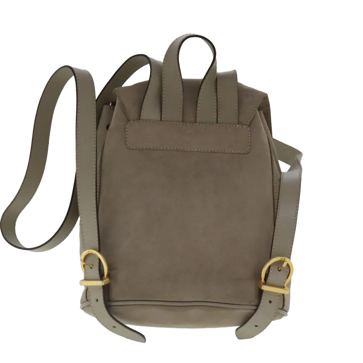 Salvatore Ferragamo Gancini  Suede Backpack Bag (Pre-Owned)