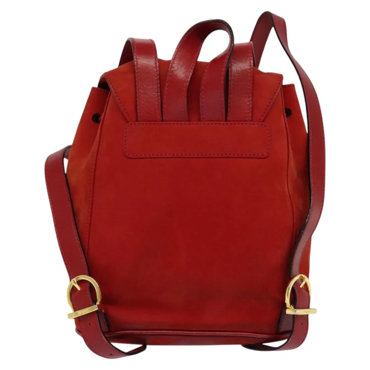 Salvatore Ferragamo Gancini Suede Backpack Bag (Pre-Owned)