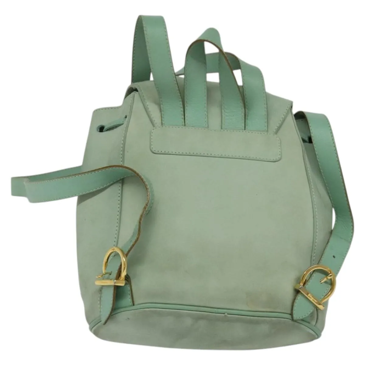 Salvatore Ferragamo Gancini Suede Backpack Bag (Pre-Owned)