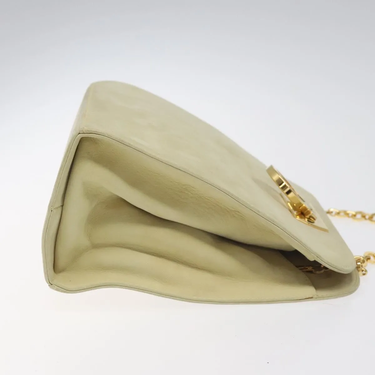 Salvatore Ferragamo Gancini Suede Shoulder Bag (Pre-Owned)