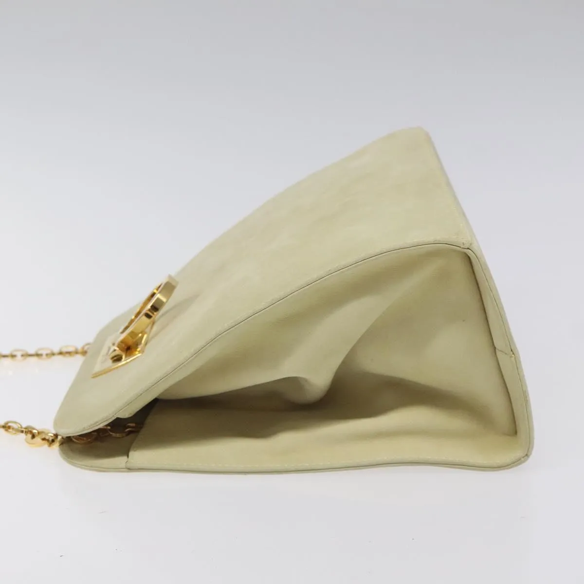 Salvatore Ferragamo Gancini Suede Shoulder Bag (Pre-Owned)