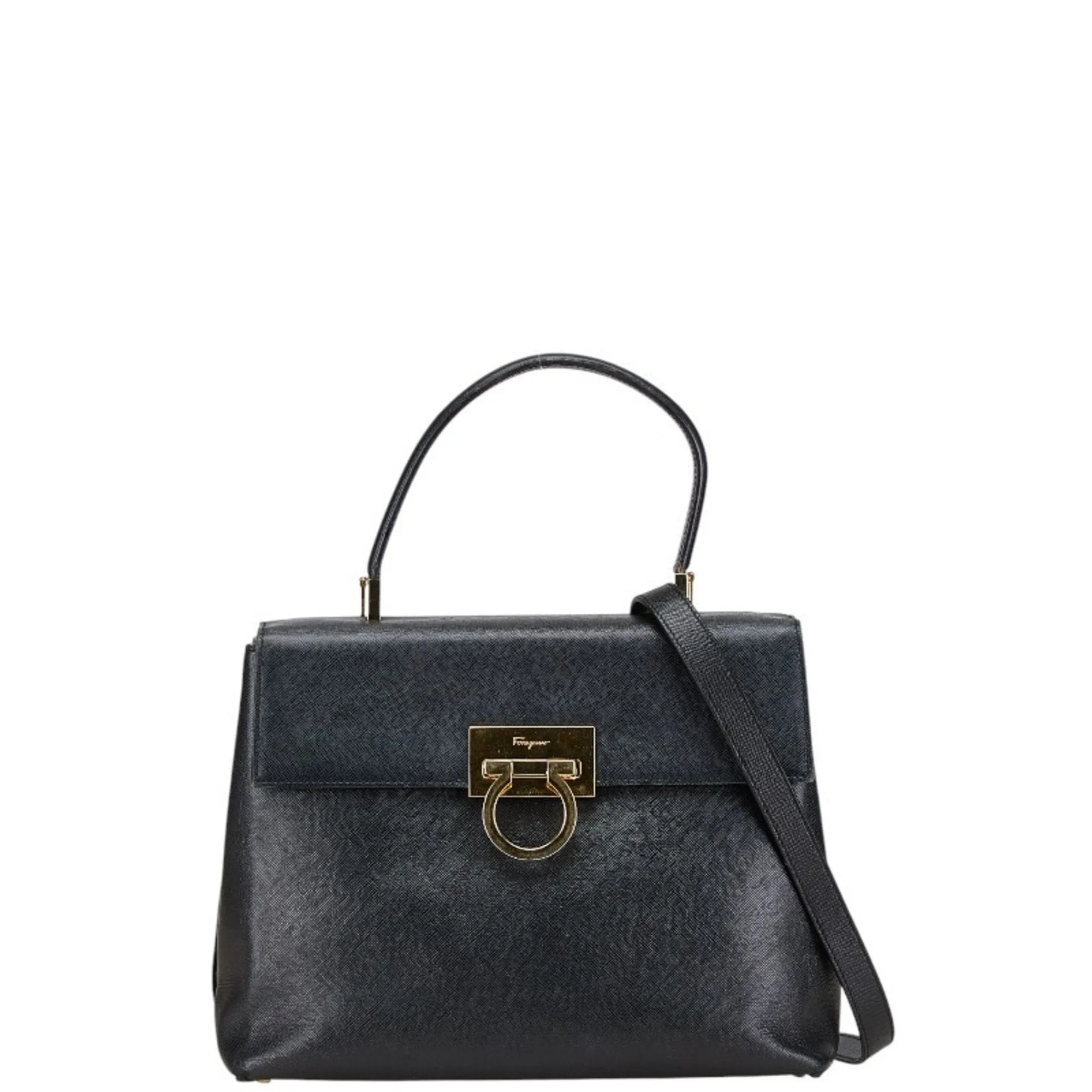 Salvatore Ferragamo Leather Handbag Shoulder Bag (Pre-Owned)