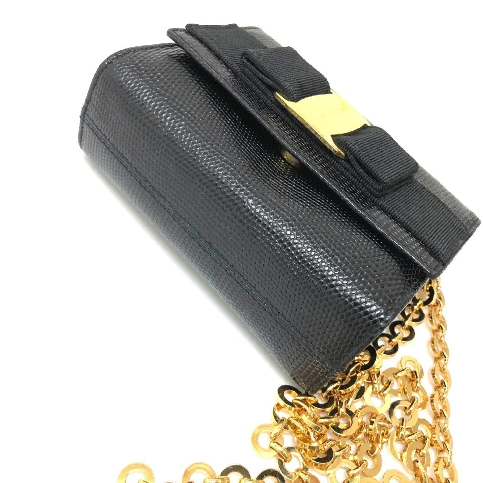 Salvatore Ferragamo  Leather Pochette Shoulder Bag (Pre-Owned)