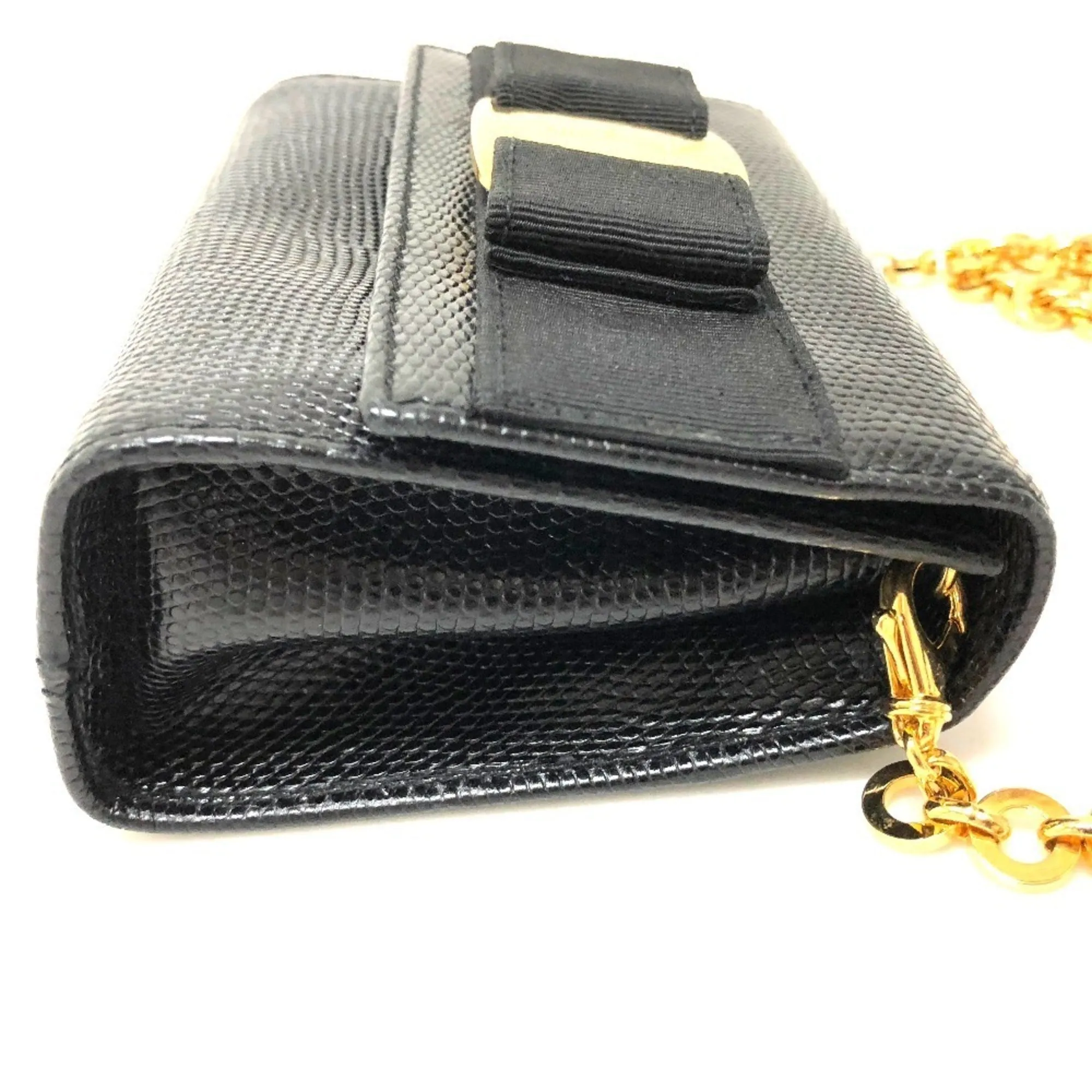 Salvatore Ferragamo  Leather Pochette Shoulder Bag (Pre-Owned)