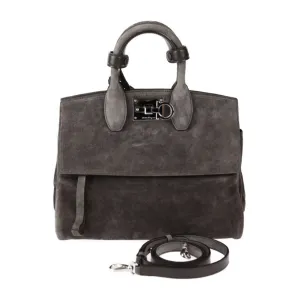 Salvatore Ferragamo  Suede Handbag Shoulder Bag (Pre-Owned)