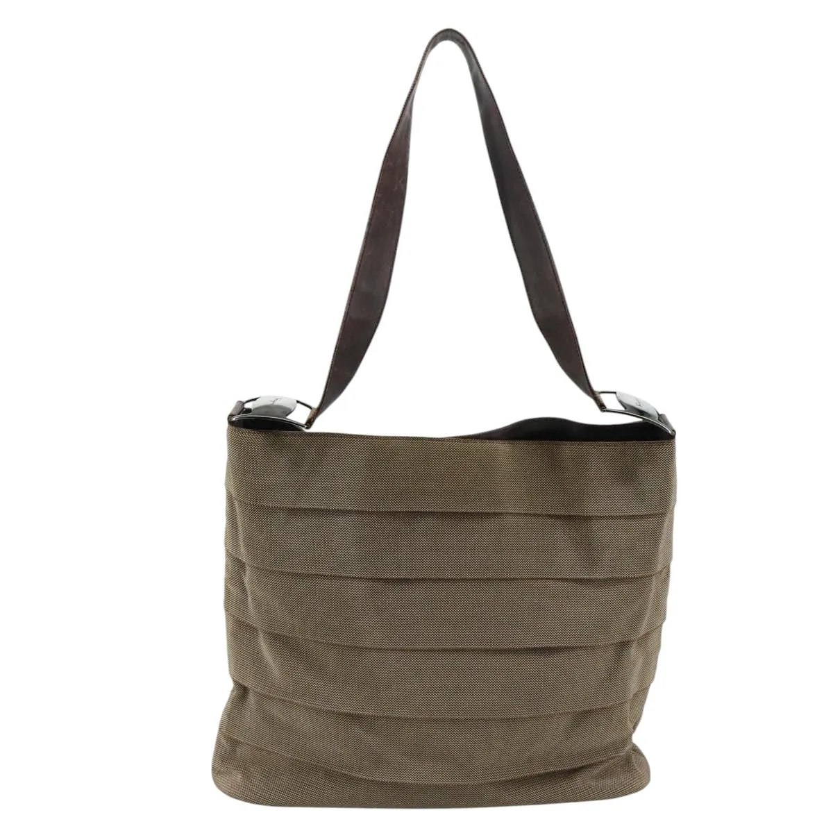 Salvatore Ferragamo Vara Canvas Shoulder Bag (Pre-Owned)