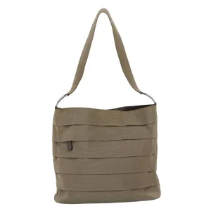 Salvatore Ferragamo Vara Canvas Shoulder Bag (Pre-Owned)