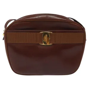 Salvatore Ferragamo Vara Leather Shoulder Bag (Pre-Owned)