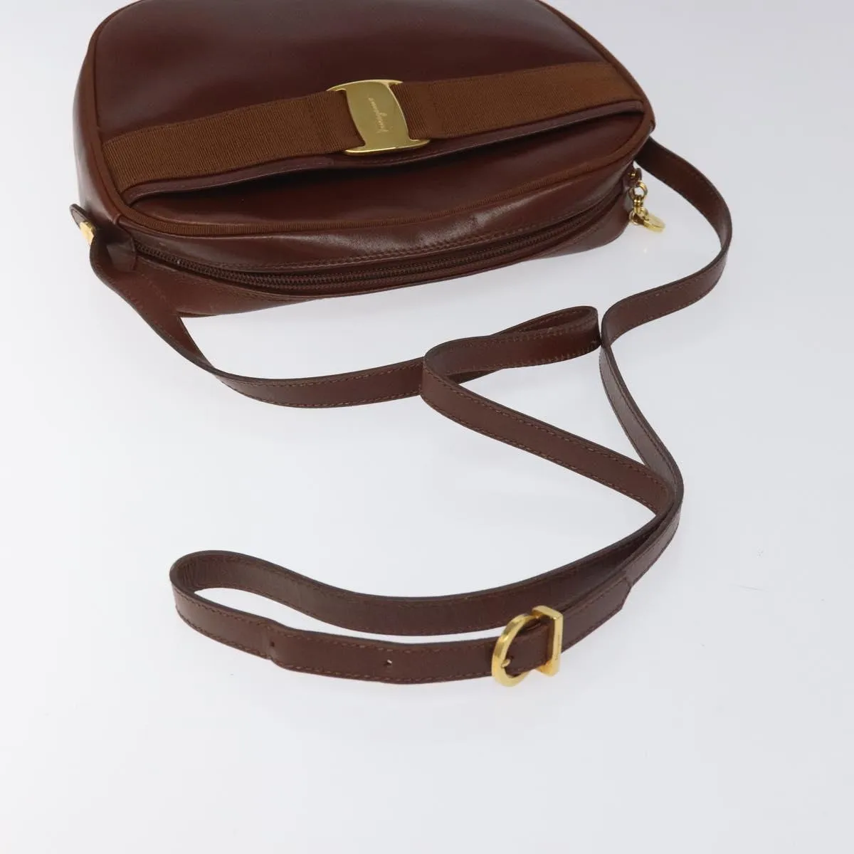 Salvatore Ferragamo Vara Leather Shoulder Bag (Pre-Owned)