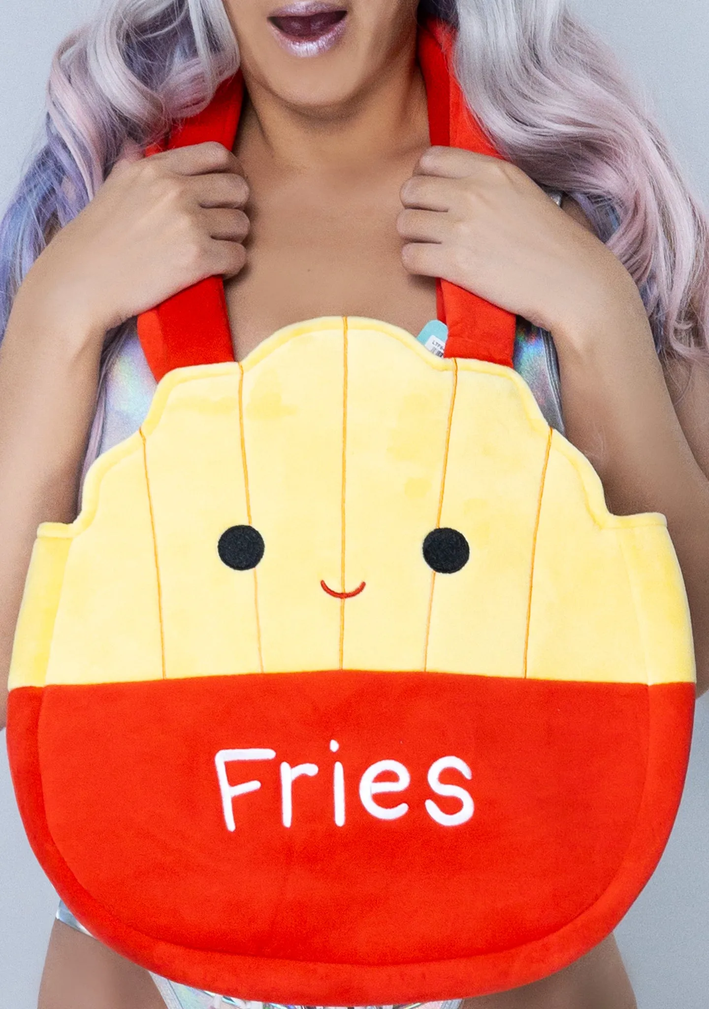 Squishmallows Floyd The Fries Plush Tote Bag