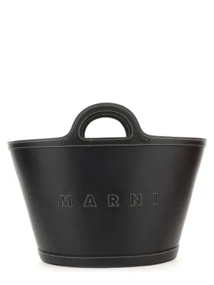 Structured Black Shoulder Bag With Double Top Handle
