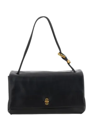 Structured Handbag With Gold-Tone Link Detailing