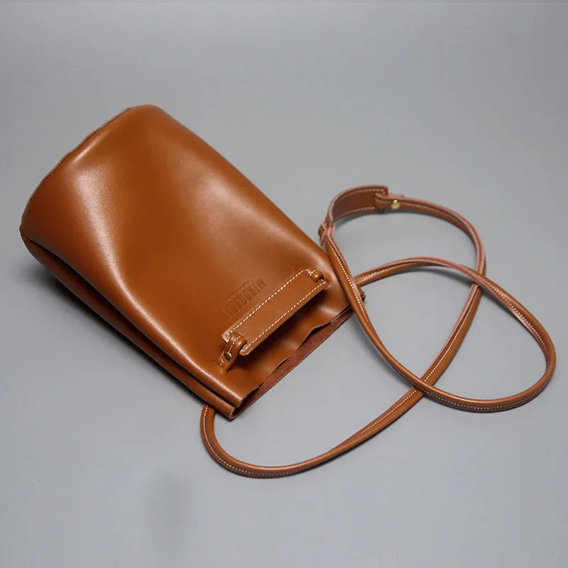 Stylish LEATHER WOMEN Bucket SHOULDER BAG Barrel Crossbody Purses FOR WOMEN