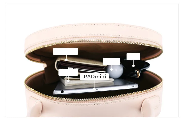 Stylish LEATHER WOMENs Circle Handbags SHOULDER BAG Purse FOR WOMEN