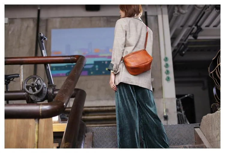 Stylish Womens Black Leather Small Satchel Shoulder Bag Zipper Square Crossbody Bag