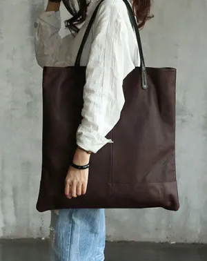 Stylish WOMENs LEATHER Large Tote Bag Handmade Tote Shoulder Purse FOR WOMEN