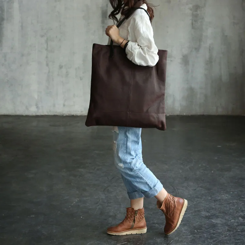 Stylish WOMENs LEATHER Large Tote Bag Handmade Tote Shoulder Purse FOR WOMEN