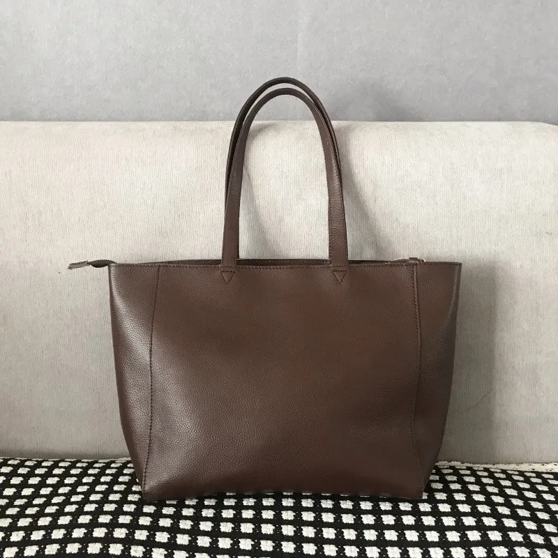 Stylish Womens Pink Leather Tote Bag Shoulder Tote Bag Pink Tote Purse For Women