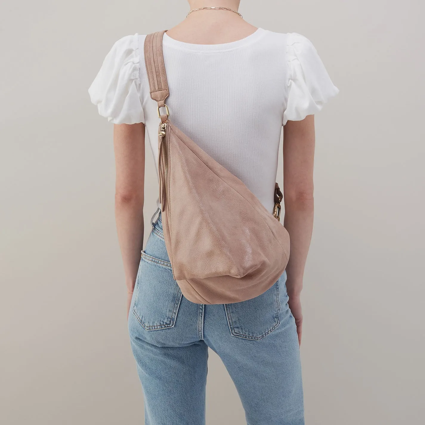 Sway Convertible Sling In Buffed Leather - Hazel