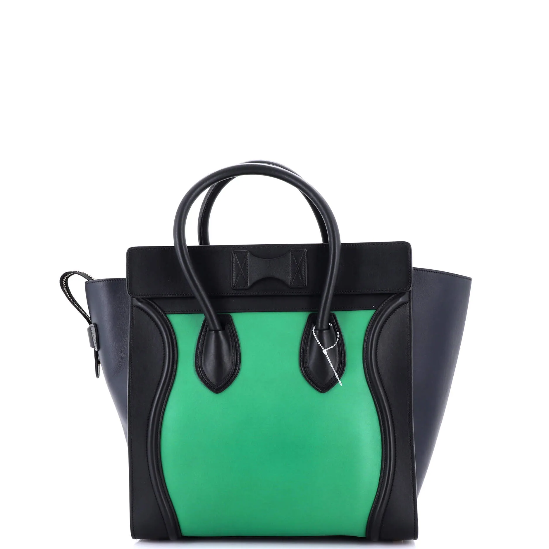 Tricolor Luggage Bag Leather Mini