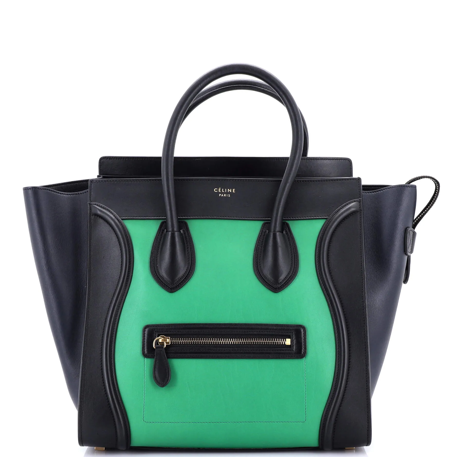 Tricolor Luggage Bag Leather Mini