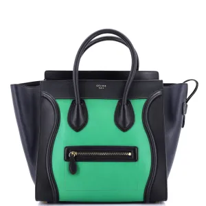 Tricolor Luggage Bag Leather Mini