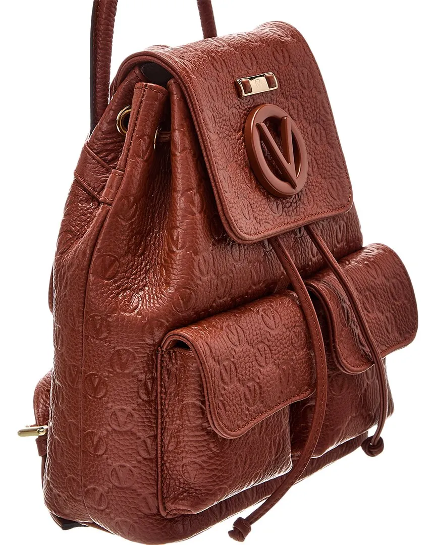 Valentino by Mario Valentino Abraham Dollaro Monogram Leather Backpack