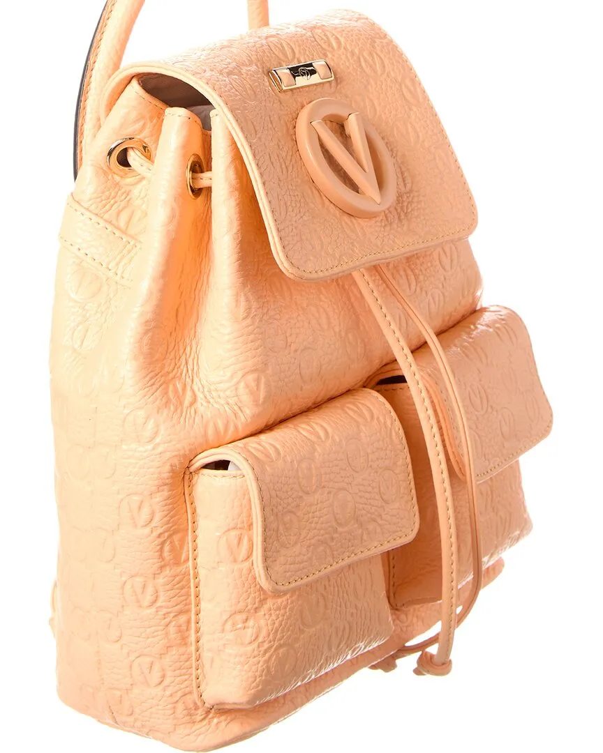 Valentino by Mario Valentino Abraham Dollaro Monogram Leather Backpack