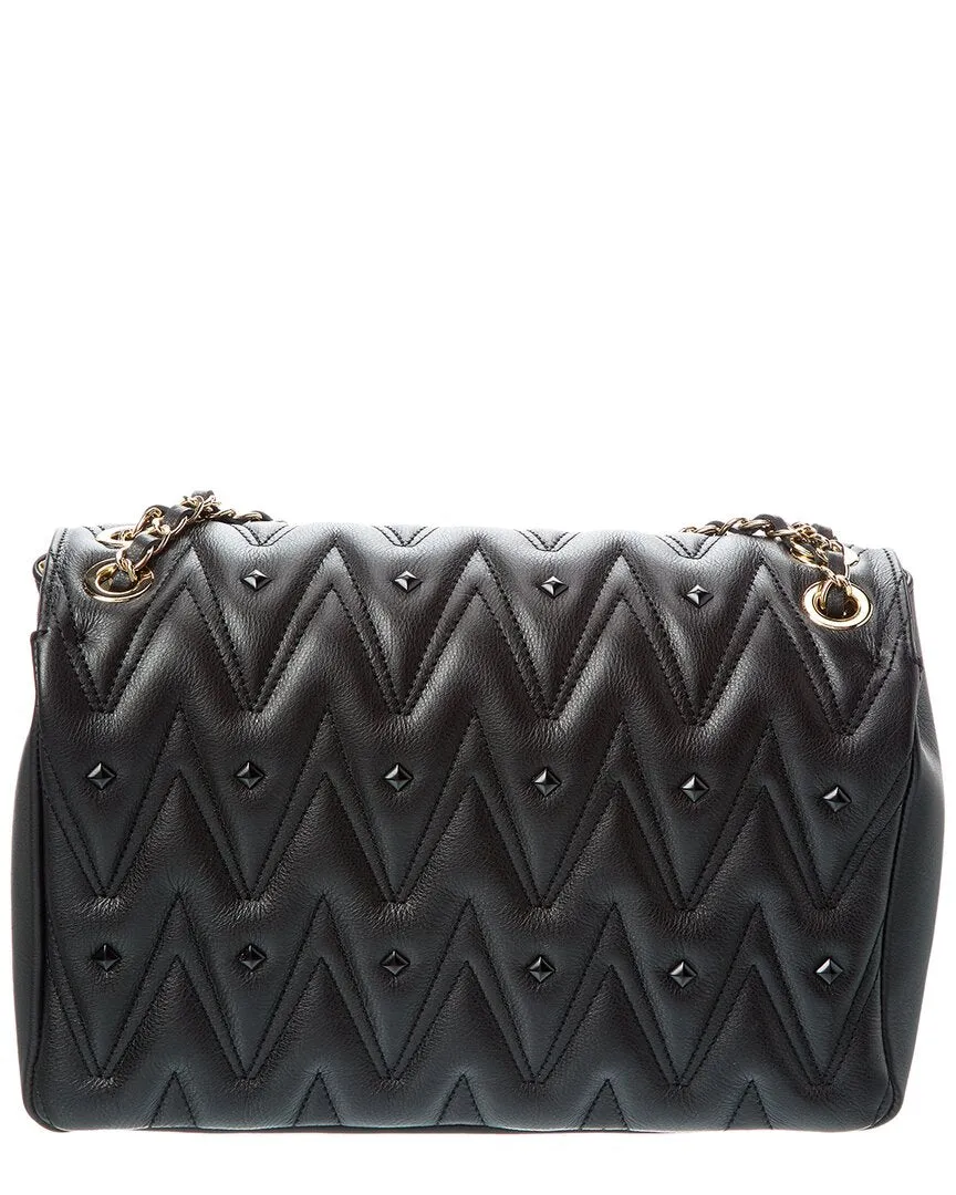 Valentino by Mario Valentino Posh Diamond Leather Shoulder Bag