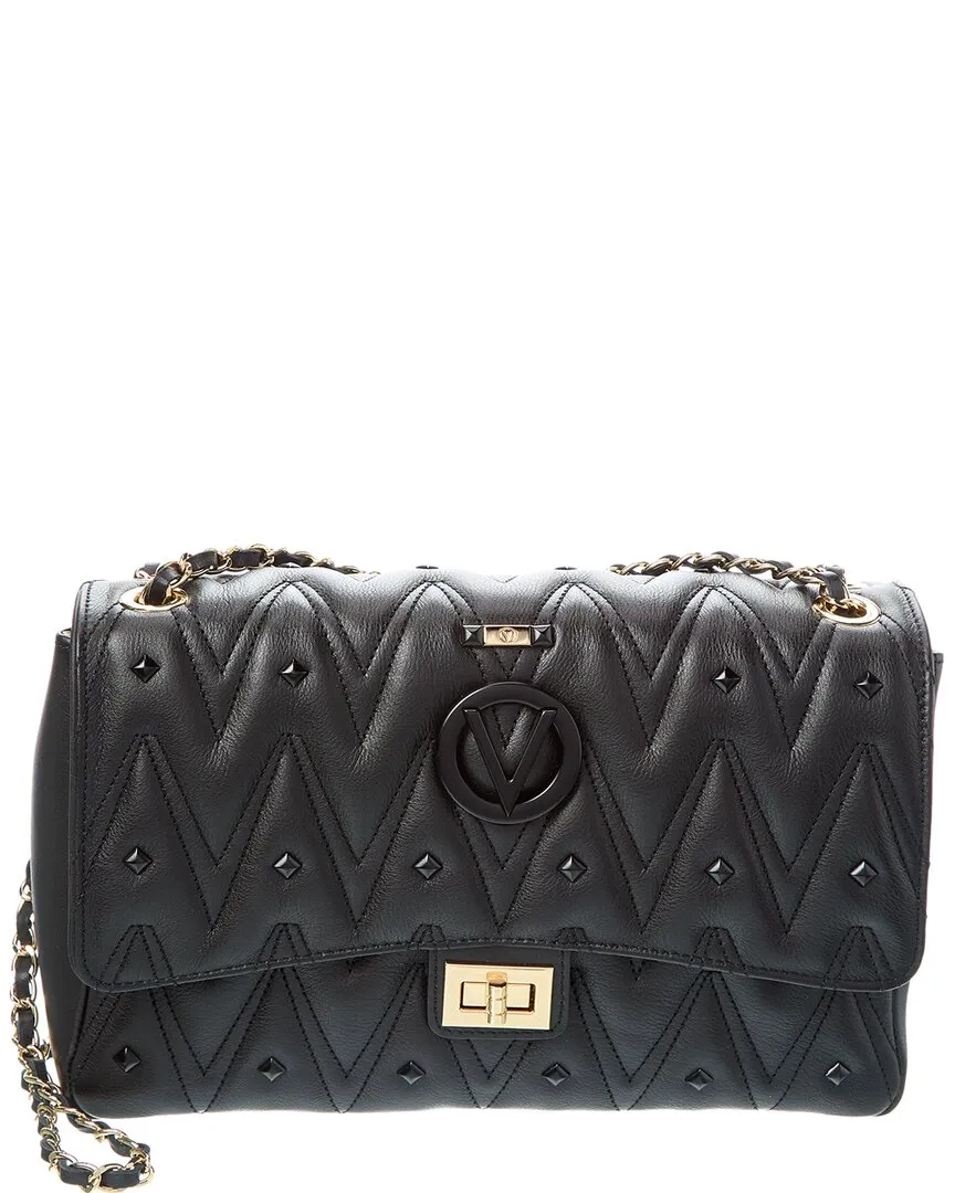 Valentino by Mario Valentino Posh Diamond Leather Shoulder Bag