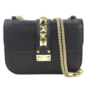 Valentino Garavani Rockstud Leather Shoulder Bag (Pre-Owned)