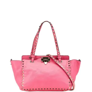 Valentino Leather Handbag Shoulder Bag (Pre-Owned)