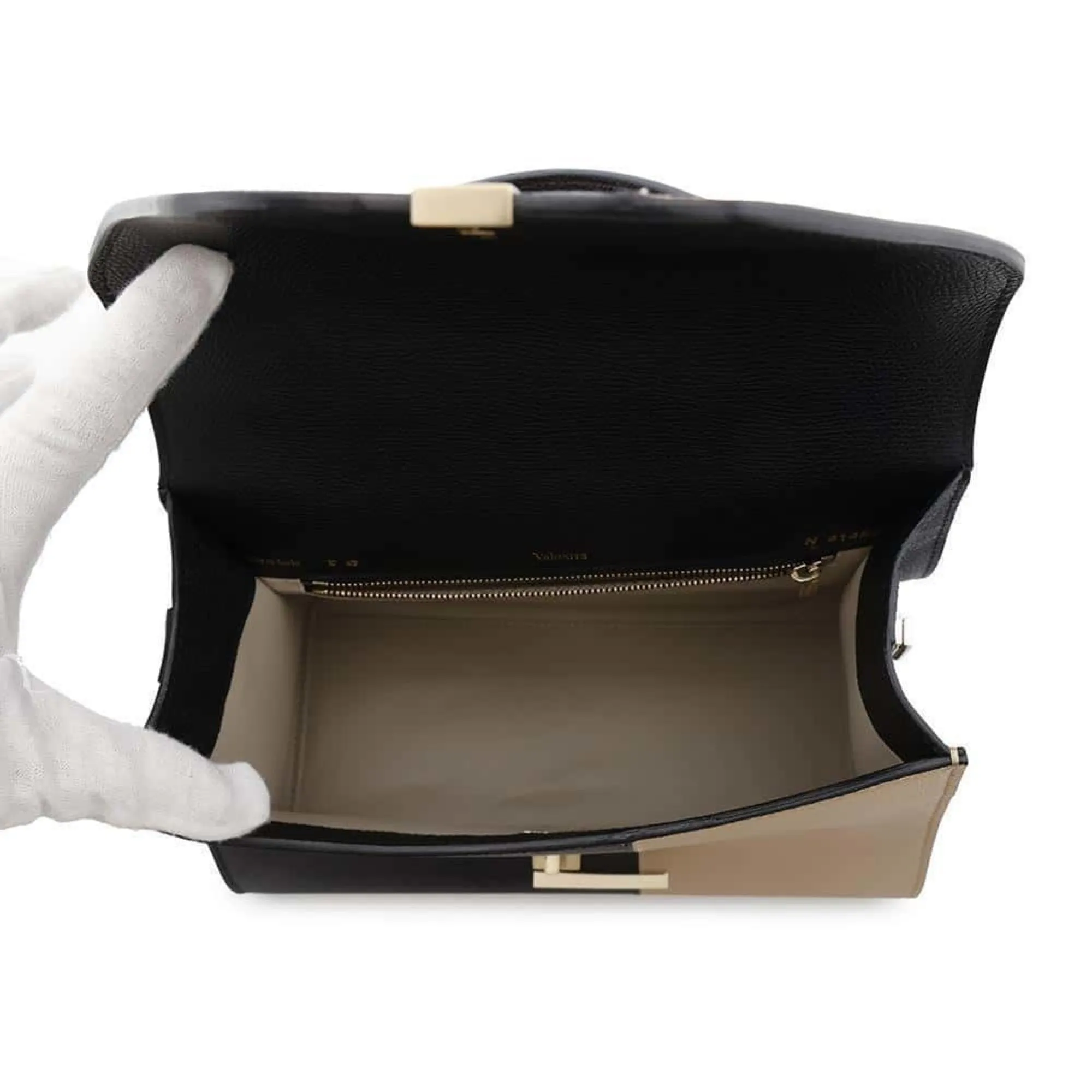 Valextra  Leather Handbag Shoulder Bag (Pre-Owned)