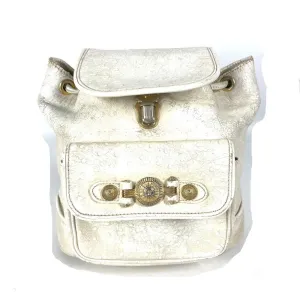 Versace  ivory Leather Backpack (Pre-Owned)
