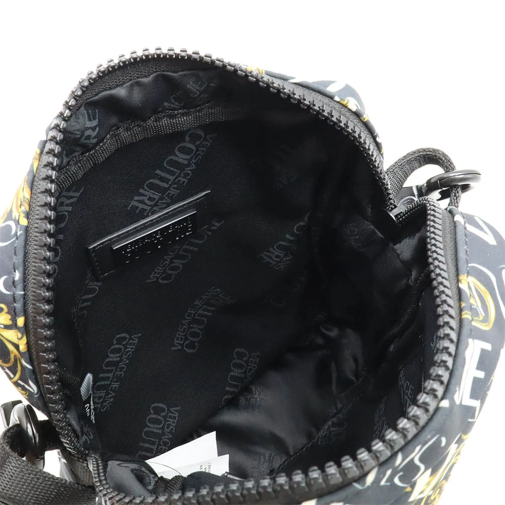 Versace yellow Nylon Leather Pochette Shoulder Bag (Pre-Owned)