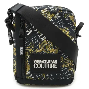 Versace yellow Nylon Leather Pochette Shoulder Bag (Pre-Owned)