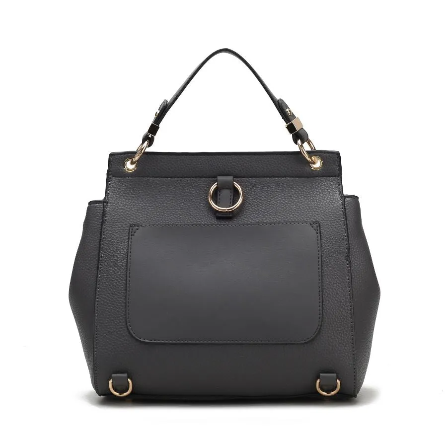 Vida Vegan Leather Womens 3-in-1 Satchel, Backpack & Crossbody
