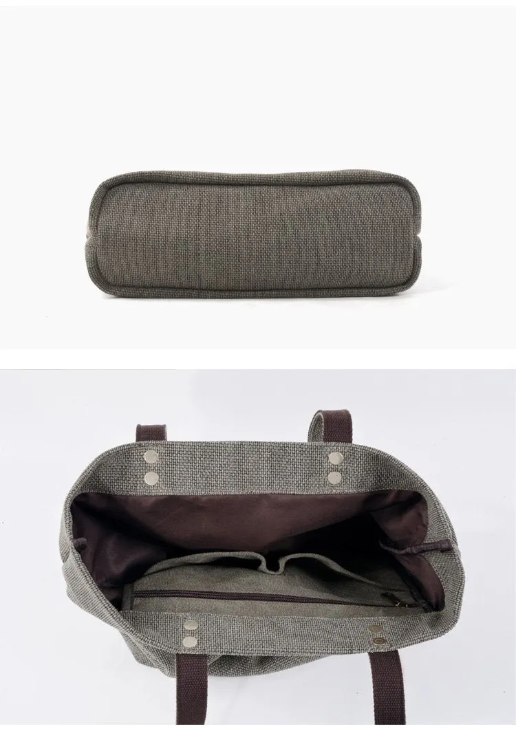 Vintage Cotton & Flax Womens Mens Tote Bag Shoulder Bag Tote Purse For Women
