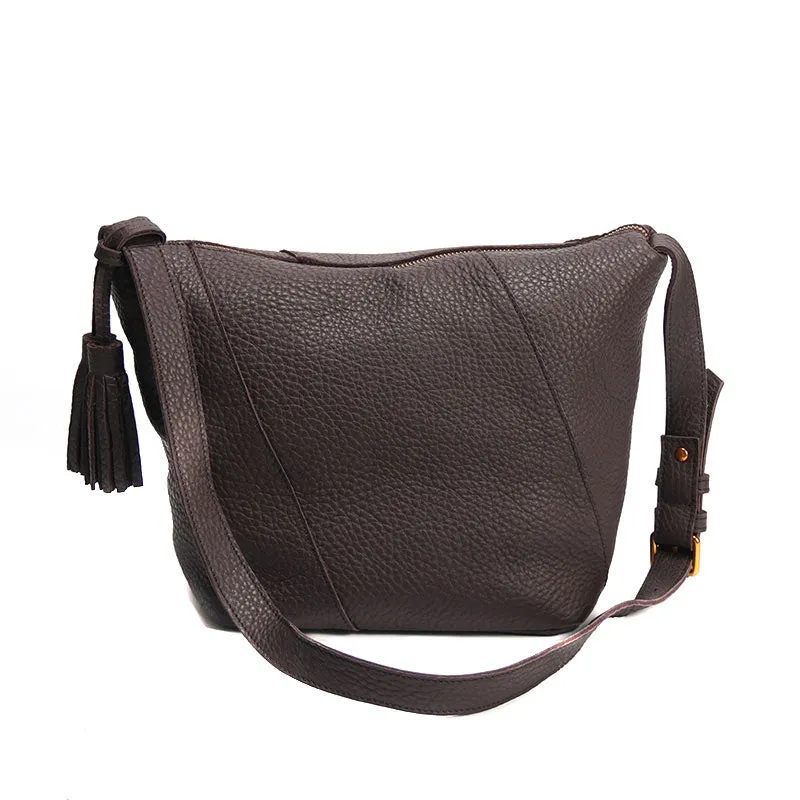 Vintage LEATHER WOMEN Bucket Shoulder Purse SHOULDER BAG Purse FOR WOMEN