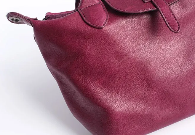 Vintage WOMENs LEATHER Work Handbag Shoulder Bag Handbag Purse FOR WOMEN