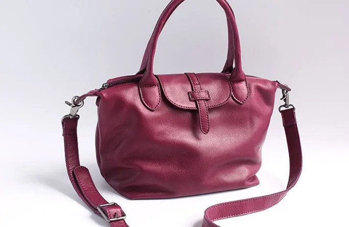Vintage WOMENs LEATHER Work Handbag Shoulder Bag Handbag Purse FOR WOMEN