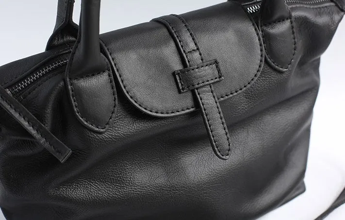 Vintage WOMENs LEATHER Work Handbag Shoulder Bag Handbag Purse FOR WOMEN