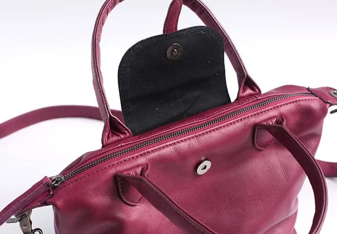 Vintage WOMENs LEATHER Work Handbag Shoulder Bag Handbag Purse FOR WOMEN