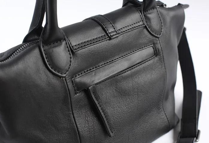 Vintage WOMENs LEATHER Work Handbag Shoulder Bag Handbag Purse FOR WOMEN