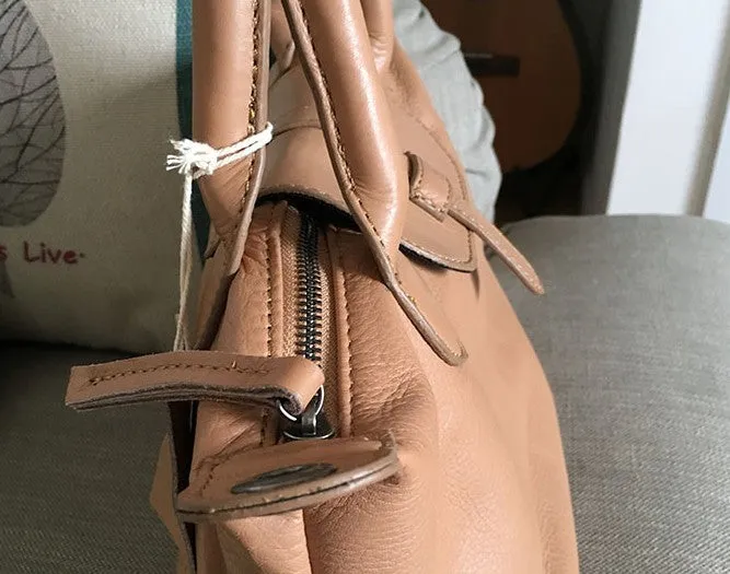 Vintage WOMENs LEATHER Work Handbag Shoulder Bag Handbag Purse FOR WOMEN