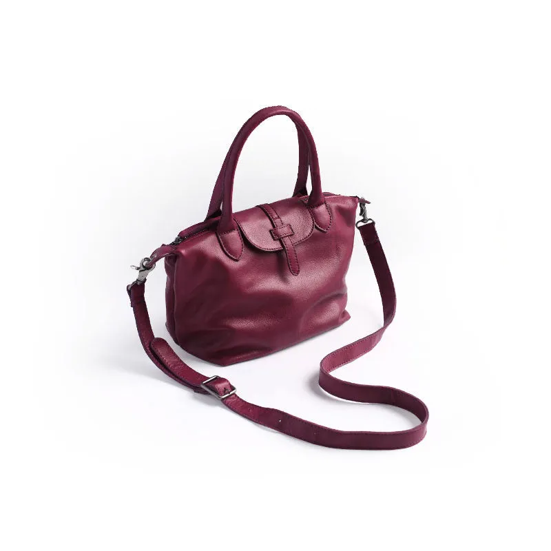Vintage WOMENs LEATHER Work Handbag Shoulder Bag Handbag Purse FOR WOMEN