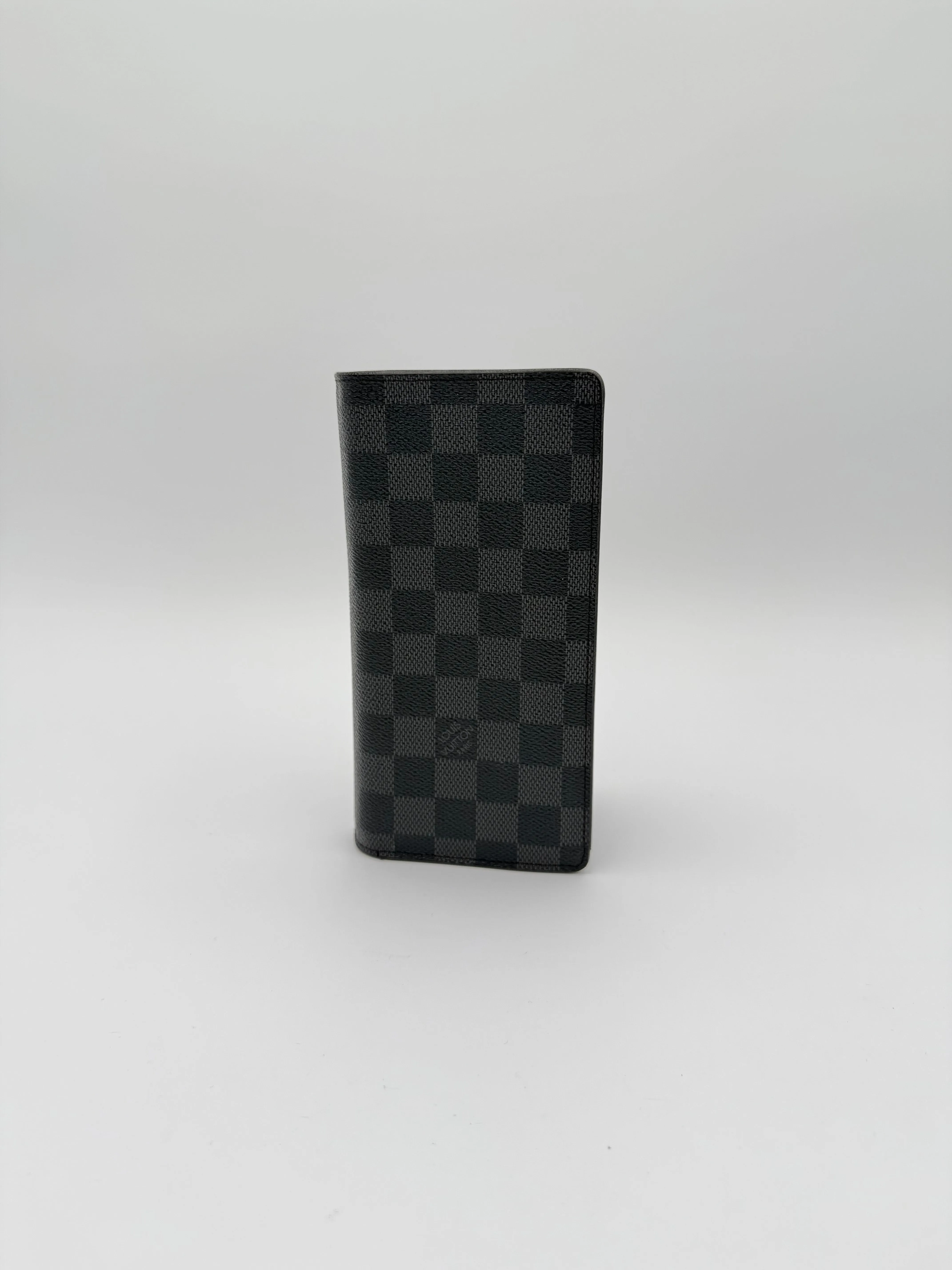 Wallet Luxury Designer By Louis Vuitton In Black & Grey, Size:Large