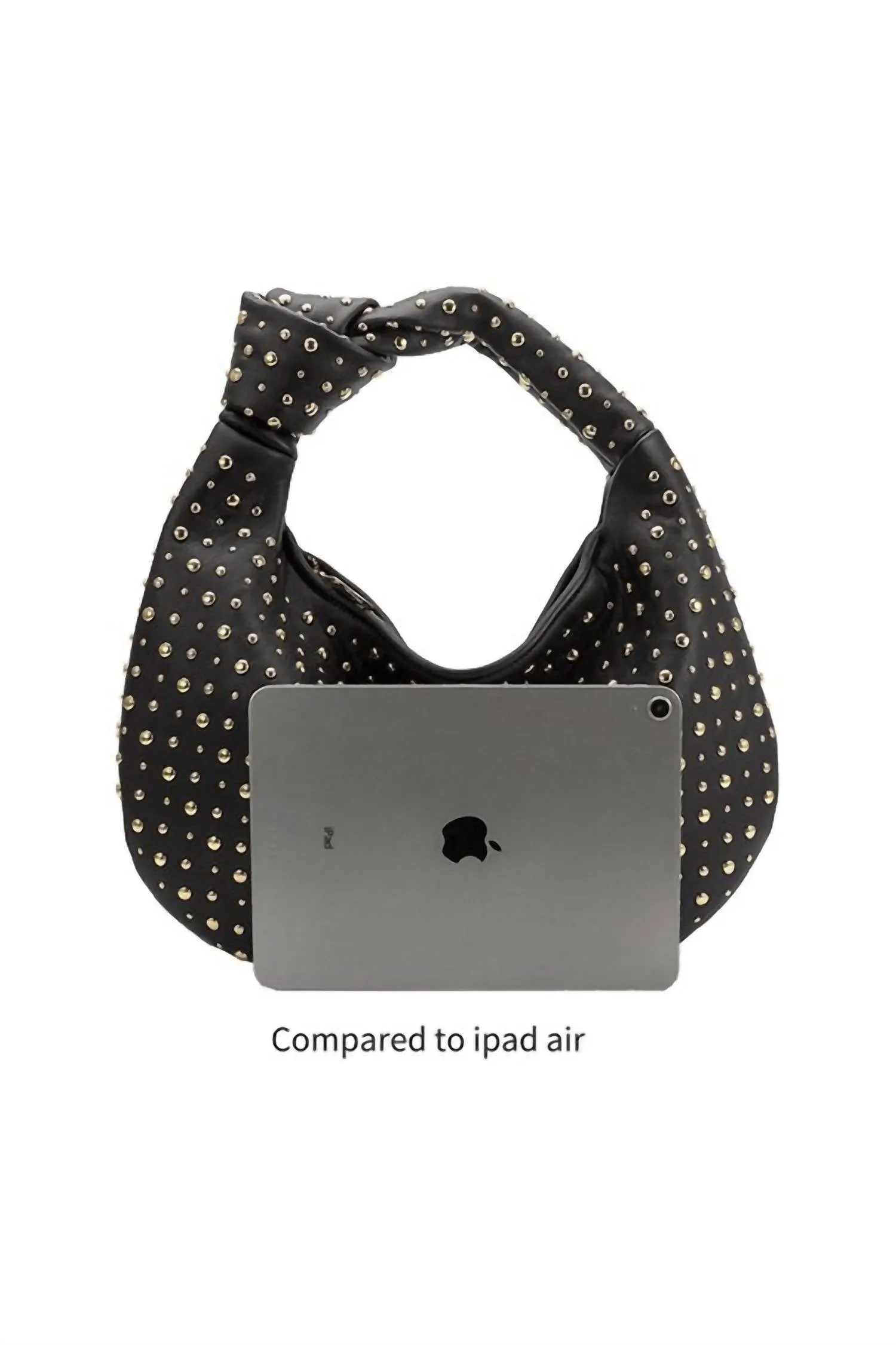 Women's Brigitte Studded Shoulder Bag In Black